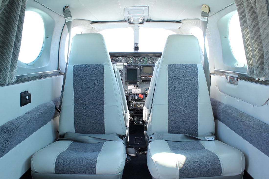 Private charter Aircraft interior 